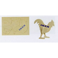 Rooster Mini-Logo Puzzle (4 5/8"x3"x1/8")
